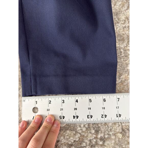 LOFT Womens Plus Size 22 Marisa Skinny Flat Front Button Zip Navy Pocket Pants - Picture 8 of 13